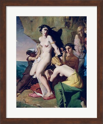 Framed Andromeda Tied to the Rock by the Nereids, 1840 Print