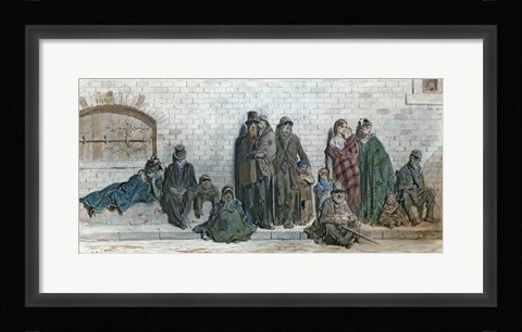 Framed London Street Scene Print