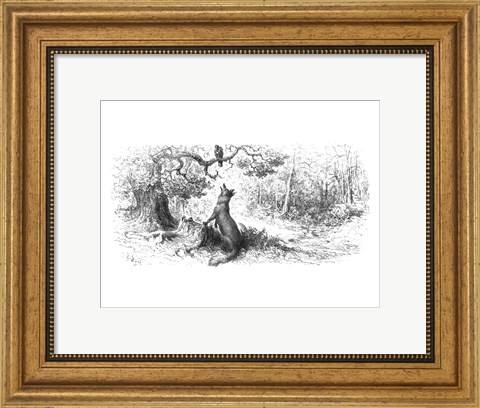 Framed Crow and the Fox Print