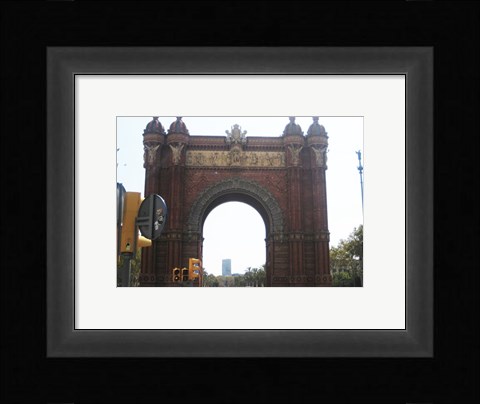 Framed Barcelona Arc de Triomf Print