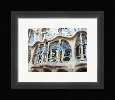 Framed Barcelona First Level of Battlo Print