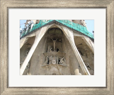 Framed Barcelona Sagrada Detail Print