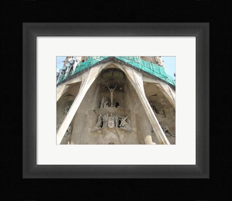 Framed Barcelona Sagrada Detail Print