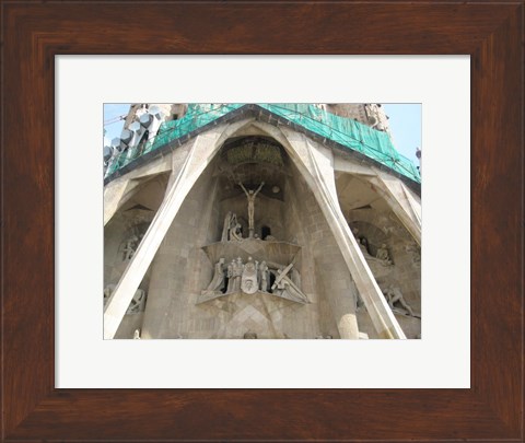 Framed Barcelona Sagrada Detail Print
