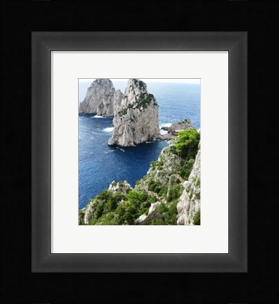 Framed Capri Faraglioni Stacks Print