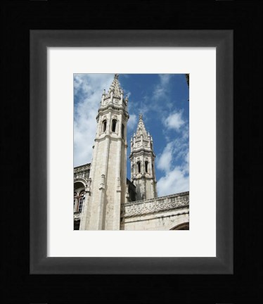 Framed Lisbon Jeronimos Monastery Tower Print