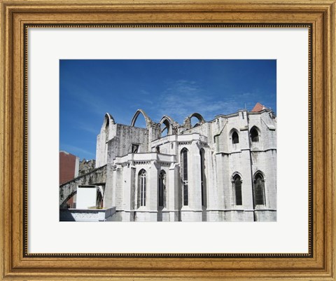 Framed Lisbon Carmo Convent Arches Print