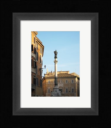 Framed Rome Column of the Imaculate Conception Print