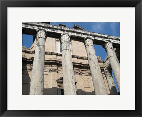 Framed Rome Temple of Antoninus Pius and Faustina Print
