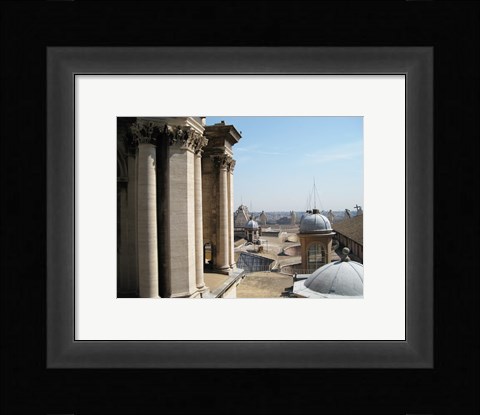 Framed Rome San Pietro Roof Print
