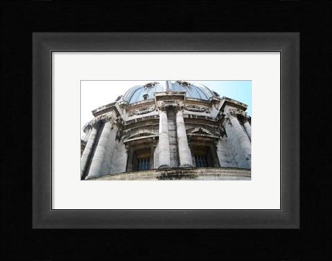 Framed Rome San Pietro Rood Exterior of a Small Dome Print