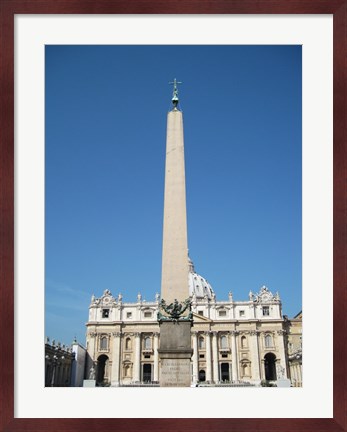 Framed Vatican Obelisk Print