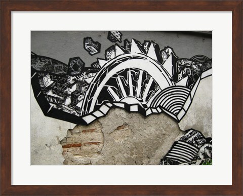 Framed Urban Graffitti Print