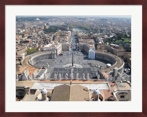 Framed Vatican View From Above Print