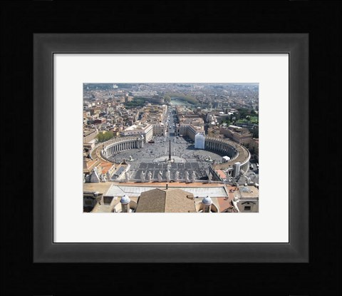 Framed Vatican View From Above Print