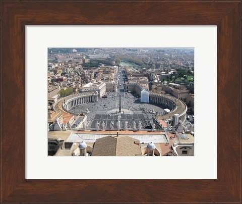 Framed Vatican View From Above Print