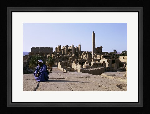 Framed Karnak Temple  Luxor  Egypt Print