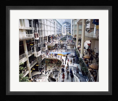 Framed Shopping mall, Eaton Centre, Toronto, Ontario, Canada Print