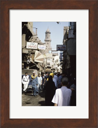 Framed Marketplace Cairo Egypt Print