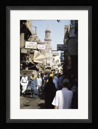 Framed Marketplace Cairo Egypt Print