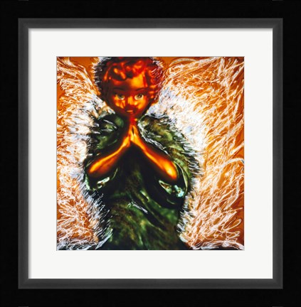 Framed Praying little angel Print