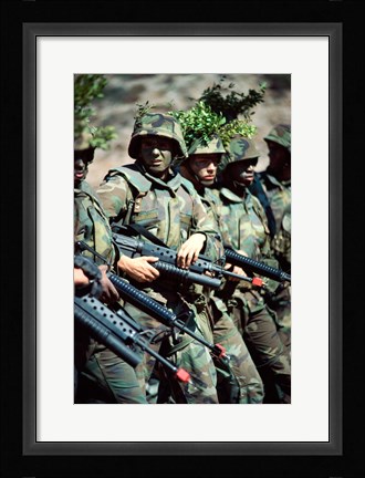 Framed US Marines Print