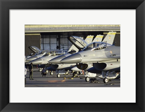 Framed U.S. Air Force F-16 Fighter Jets Hill Air Force Base Utah USA Print