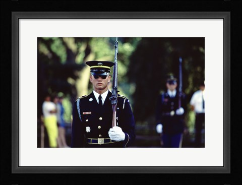 Framed US Army Honor Guard Print