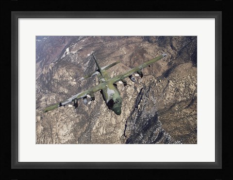 Framed C-130 Cargo Aircraft Print