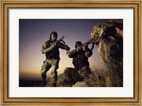 Framed SWAT Team United States Military Print