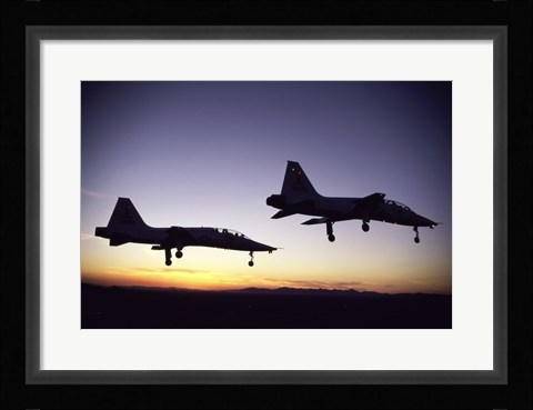 Framed US Air Force  T-38 Trainers Print