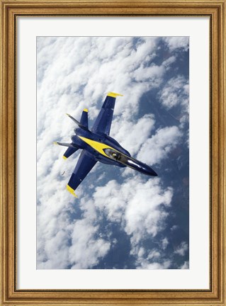 Framed U.S. Navy Blue Angels F-18 Hornets flying Print