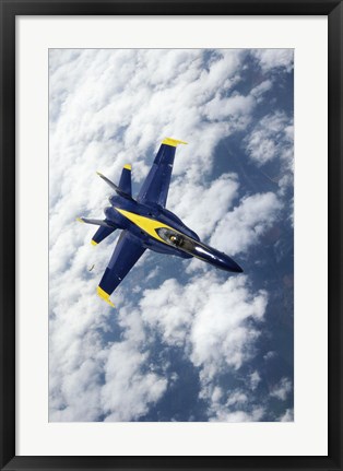Framed U.S. Navy Blue Angels F-18 Hornets flying Print