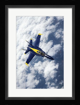 Framed U.S. Navy Blue Angels F-18 Hornets flying Print