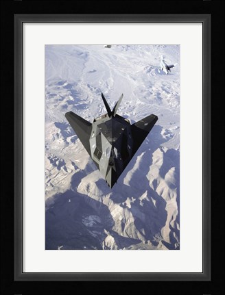 Framed US Air Force F-117 Stealth Fighter Print