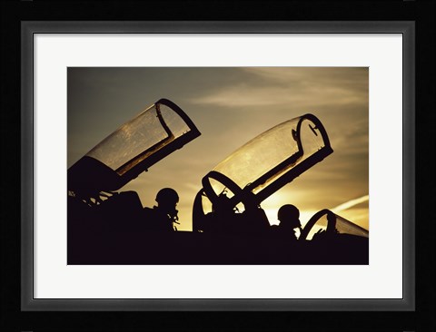 Framed U.S. Air Force Northrup T-38 Talon Jet Trainer Print