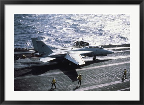 Framed U.S. Navy F-14 Tomcat USS John F. Kennedy Print