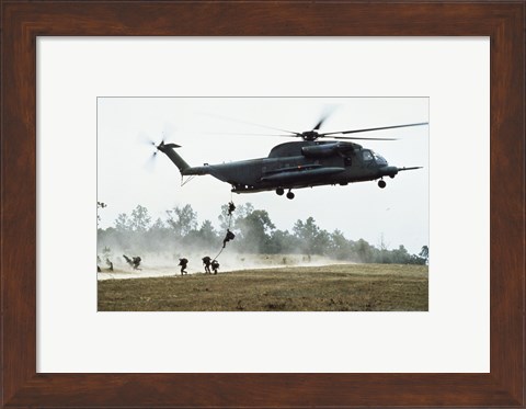 Framed MH-53H Multi-Mission Helicopter Print