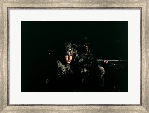 Framed Hahn AFB, Germany: Two Security Police Print