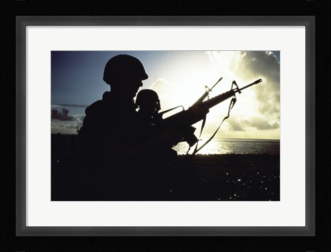Framed Soldier Print
