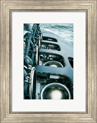 Framed Close-up of a submarine missile silos Print
