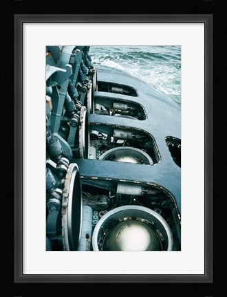 Framed Close-up of a submarine missile silos Print
