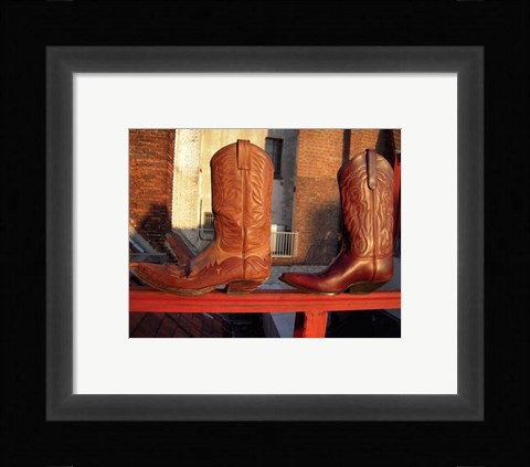 Framed Cowboy Boots Print