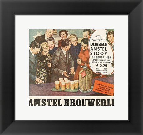 Framed Dubbele Amstelstoop Print