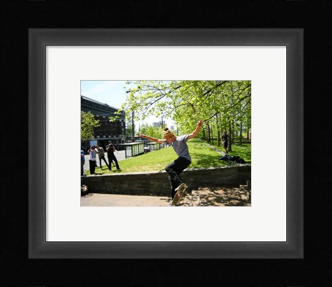 Framed Seattle Skateboarding Print