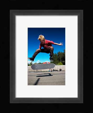 Framed Skateboarder Print