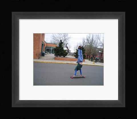 Framed Upsidedown Skater Print