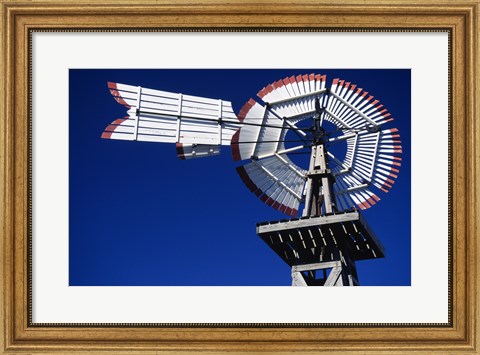 Framed USA, Texas, San Antonio, Tower of the Americas, close up of old windmill Print