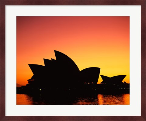 Framed Sunrise over an opera house, Sydney Opera House, Sydney, Australia Print
