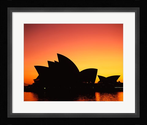 Framed Sunrise over an opera house, Sydney Opera House, Sydney, Australia Print